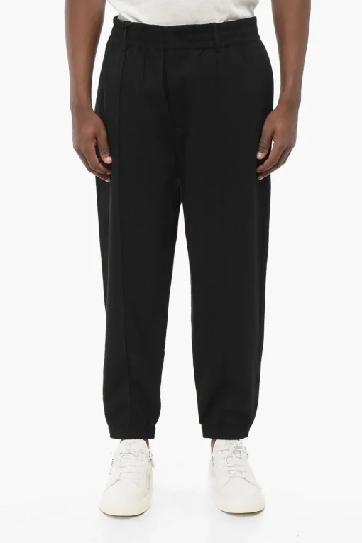 Hot EMPORIO Pantaloni 4 Tasche con Pince Frontale e Polsini Uomo Pantaloni