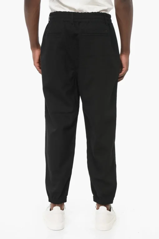 Hot EMPORIO Pantaloni 4 Tasche con Pince Frontale e Polsini Uomo Pantaloni