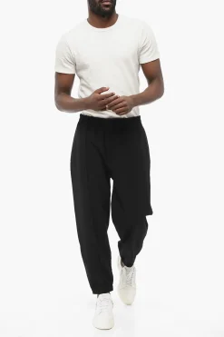 Hot EMPORIO Pantaloni 4 Tasche con Pince Frontale e Polsini Uomo Pantaloni