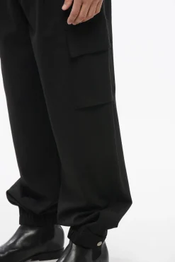 New EMPORIO Pantaloni Cargo ad 1 Pince con Polsini Regolabili Uomo Pantaloni