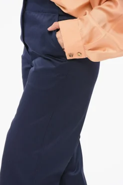 Sale EMPORIO Pantaloni Chino in Cotone Twill Donna Pantaloni