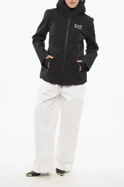 New EMPORIO Piumino Logato con Cappuccio Donna Giubbotti