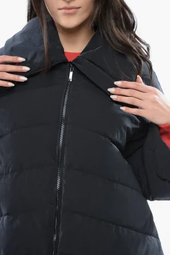Best EMPORIO Piumino Lungo Trapuntato con Zip Laterali Donna Giubbotti