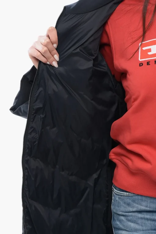 Best EMPORIO Piumino Lungo Trapuntato con Zip Laterali Donna Giubbotti