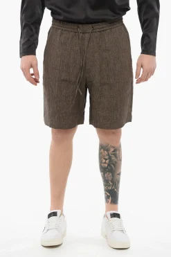 EMPORIO Shorts 4 Tasche in Lino con Coulisse>Armani Sale