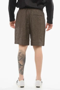 EMPORIO Shorts 4 Tasche in Lino con Coulisse>Armani Sale