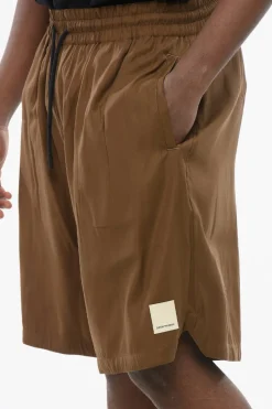 Fashion EMPORIO Shorts Reversibili in Tessuto Animalier Uomo Pantaloni