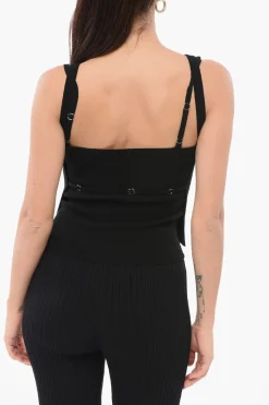 Best EMPORIO Top in Maglia a Doppio Strato Donna T-Shirts E Tops