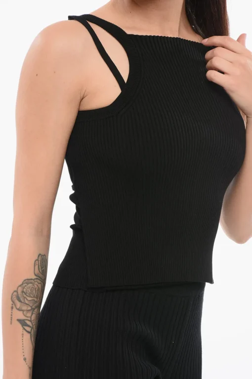 Best EMPORIO Top in Maglia a Doppio Strato Donna T-Shirts E Tops