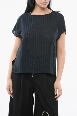 EMPORIO Top Semi Sheer Oversize>Armani Clearance