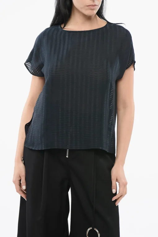 EMPORIO Top Semi Sheer Oversize>Armani Clearance