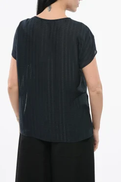 EMPORIO Top Semi Sheer Oversize>Armani Clearance