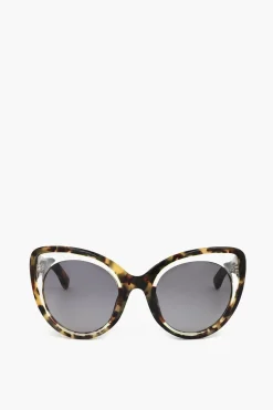 ERDEM Occhiali da Sole Butterfly con Montatura Tartarugata>Linda Farrow Hot