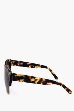 Discount ERDEM Occhiali da Sole Clubmaster con Montatura Tartarugata Donna Occhiali Da Sole