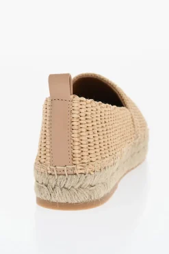 Espadillas In Raffia ARROW Con Logo Ricamato>Off-White Best