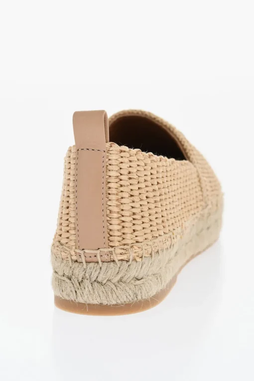 Espadillas In Raffia ARROW Con Logo Ricamato>Off-White Best