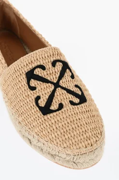 Espadillas In Raffia ARROW Con Logo Ricamato></noscript>Off-White Best