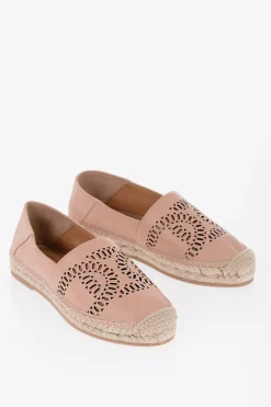 Espadrillas in Pelle con Suola in Rafia>Tod's Sale