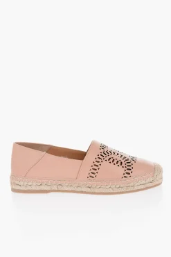Espadrillas in Pelle con Suola in Rafia></noscript>Tod's Sale