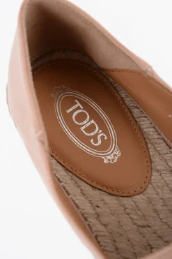 Espadrillas in Pelle con Suola in Rafia></noscript>Tod's Sale