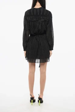 ETOILE Chemisier Gessato con Lacci>Isabel Marant Sale
