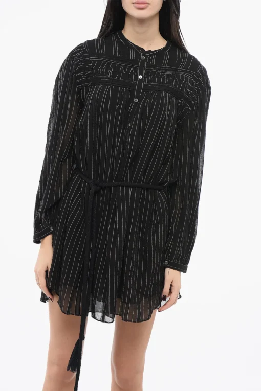 ETOILE Chemisier Gessato con Lacci>Isabel Marant Sale