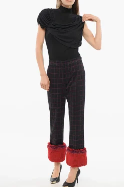 EVERYWEAR Pantaloni Crop con Orlo Faux Fur></noscript>Viktor & Rolf Fashion