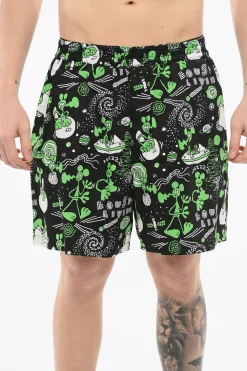 EYE MAN Shorts in Cotone Leggero a Fantasia>Junya Watanabe by Comme de Garcons Hot