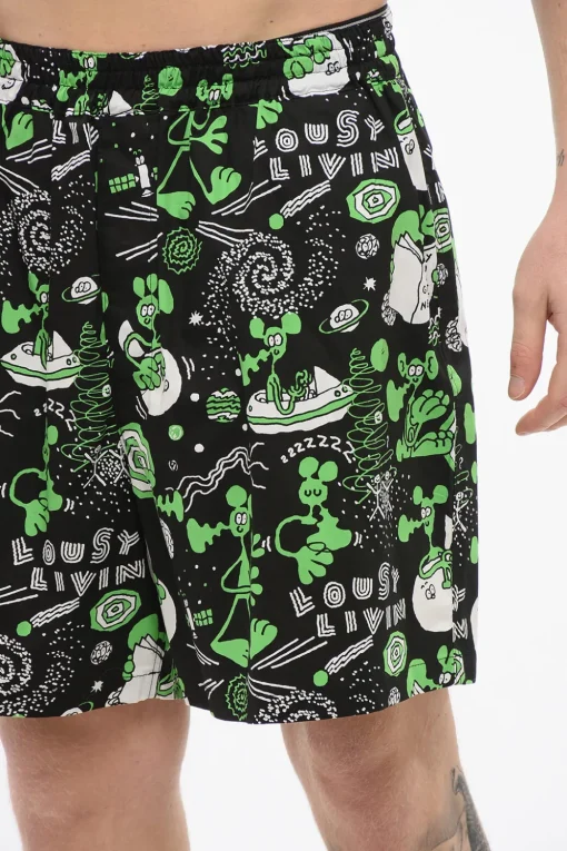 EYE MAN Shorts in Cotone Leggero a Fantasia>Junya Watanabe by Comme de Garcons Hot