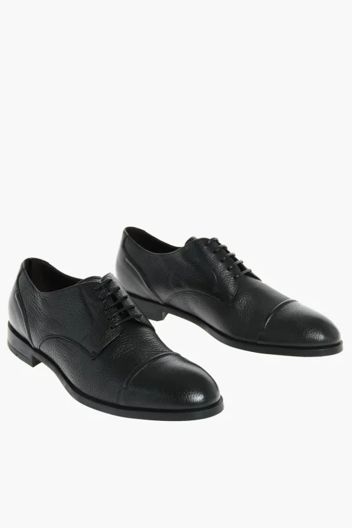 Fashion EZ TAILORING Derby in Pelle Martellata Uomo Stringate