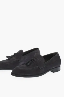Fashion EZ TAILORING tassle loafer SIENA in pelle scamosciata Uomo Mocassini