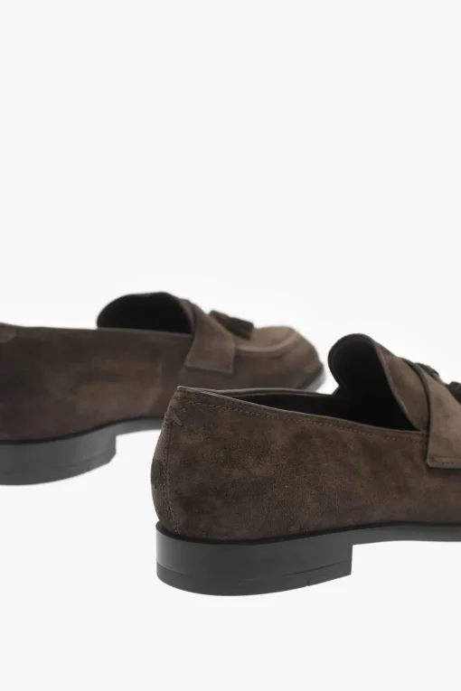 EZ TAILORING tassle loafer SIENA in pelle scamosciata>Ermenegildo Zegna New