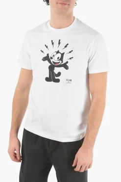 Outlet FELIX x T-Shirt Girocollo Slim Fit in Cotone Uomo T-Shirt