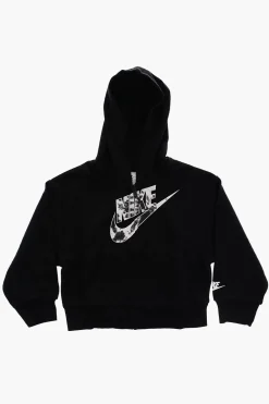 Sale Felpa a tinta unita con cappuccio e chiusura zip Abbigliamento