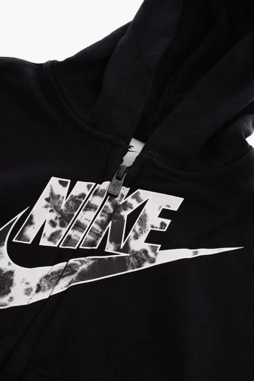 Sale Felpa a tinta unita con cappuccio e chiusura zip Abbigliamento