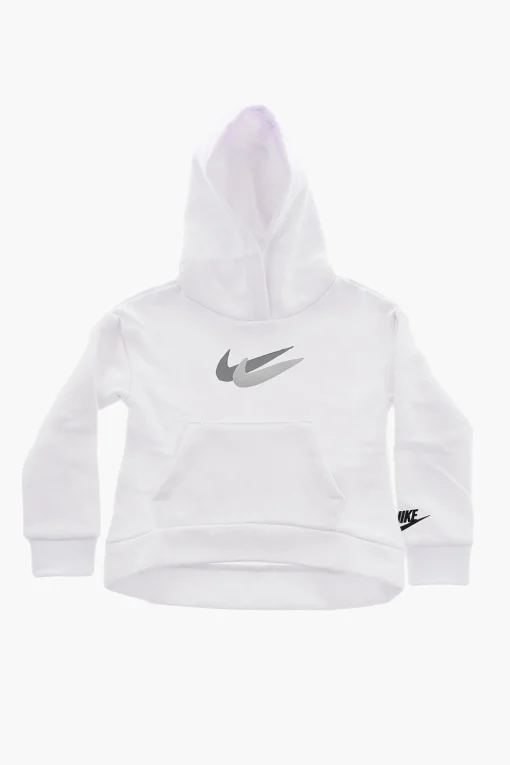 Felpa a Tinta Unita in Cotone Garzato con Maxi Tasca a Toppa>Nike KIDS Best