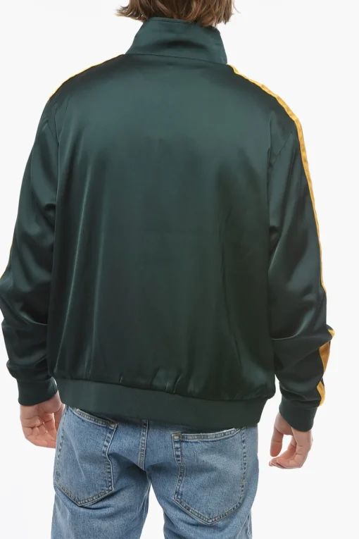Sale Felpa ACADEMY Mock Neck in Satin con Bande Laterali a Contrato Uomo Felpe
