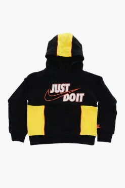 Felpa Bicolore con Cappuccio e Stampa Frontale>Nike KIDS Outlet