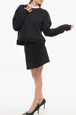 Discount Felpa BOW & SLIT con Open Back Donna Felpe