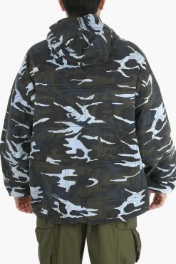 Felpa Camouflage con Cappuccio>We11done New