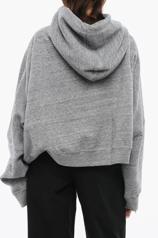 Clearance Felpa Con Cappuccio DARLIN Stampata Melange Donna Felpe