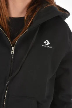 Felpa con Cappuccio e Ricamo Logo></noscript>Converse Fashion