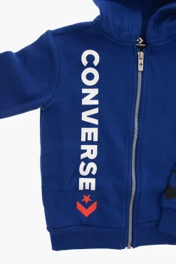 Felpa con Cappuccio e Stampa Logo>Converse KIDS Discount
