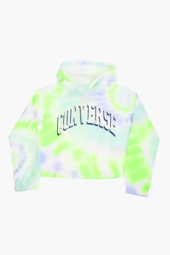 Outlet Felpa con Cappuccio effetto Tie-Dye Abbigliamento