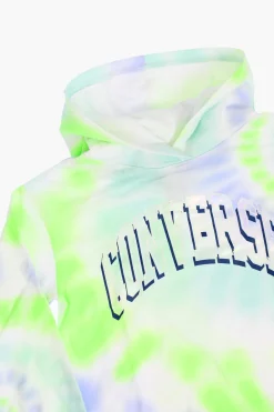 Outlet Felpa con Cappuccio effetto Tie-Dye Abbigliamento