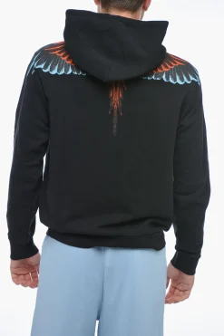 Felpa Con Cappuccio ICON WINGS Stampata></noscript>Marcelo Burlon Discount