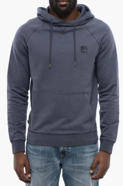 Felpa Con Cappuccio In Cotone Garzato>Woolrich Best