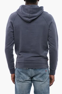 Felpa Con Cappuccio In Cotone Garzato>Woolrich Best