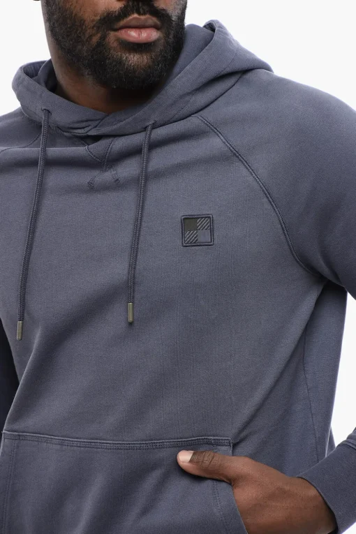 Felpa Con Cappuccio In Cotone Garzato>Woolrich Best