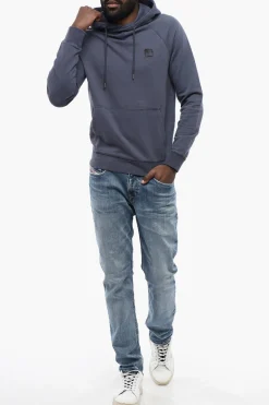 Felpa Con Cappuccio In Cotone Garzato></noscript>Woolrich Best